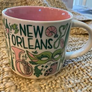 Starbucks New Orleans Mug with Pink Interior